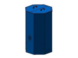 Pelletbehälter 500/1000 Liter in Blau