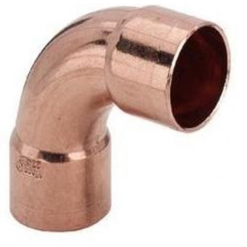 Kupfer-Lötfitting 5002A Bogen 90° I-I verschiedene Größen-0